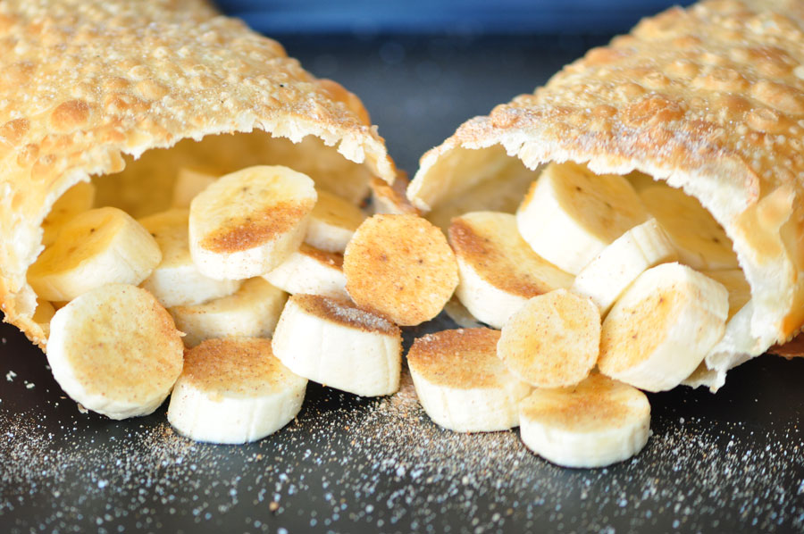 Banana com canela e açúcar