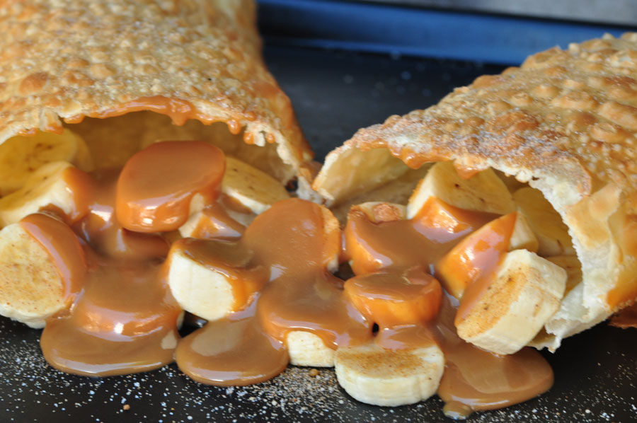 Banana com doce de leite