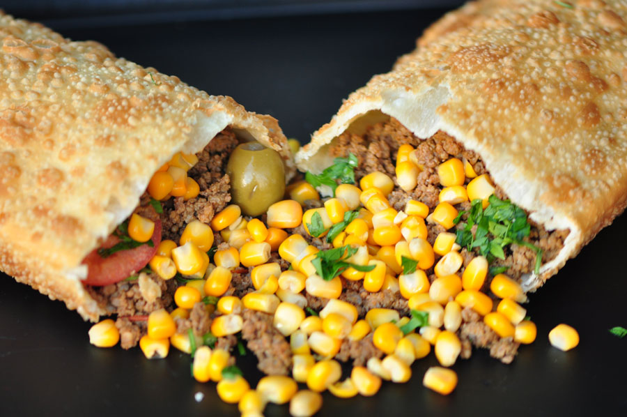 Carne com milho